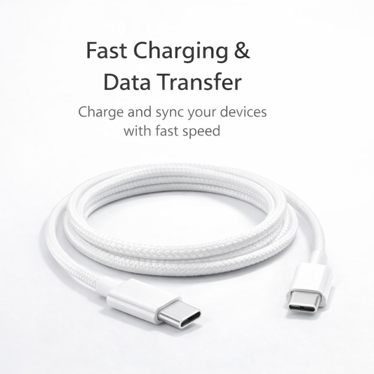 Apple USB-C to USB-C Cable (Original) – Fast Charging Type-C Cable – High Speed Data Transfer –Durable Premium Quality