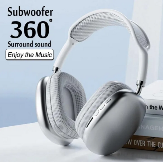 P9 Wireless Headphones Bluetooth Headset Deep Bass Over-Ear Foldable Stereo Headphone | TF Card AUX Support | Android iOS Compatible | Black White