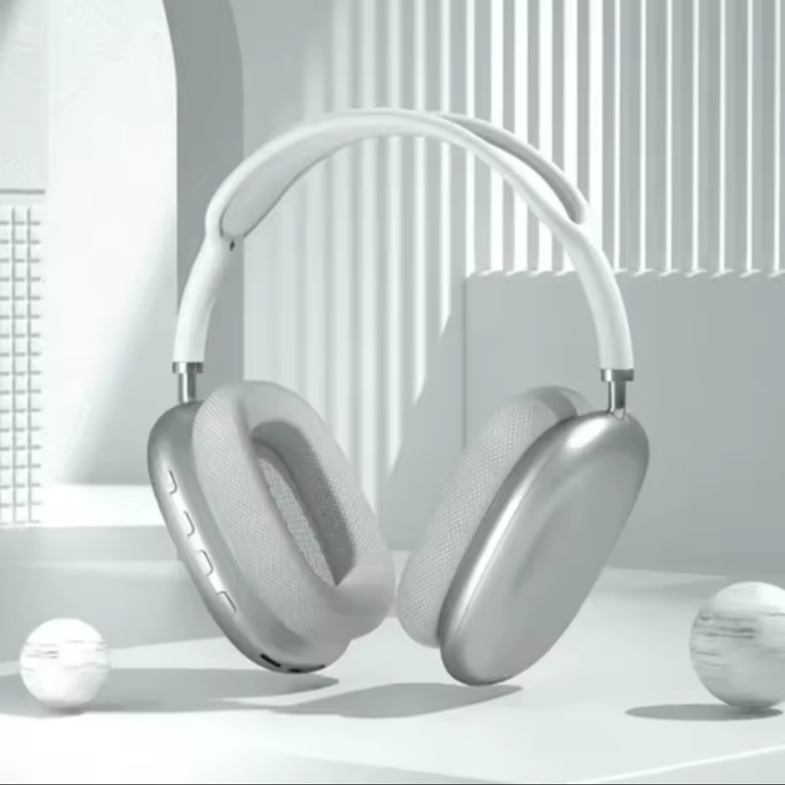 P9 Wireless Headphones Bluetooth Headset Deep Bass Over-Ear Foldable Stereo Headphone | TF Card AUX Support | Android iOS Compatible | Black White