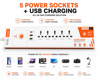 LDNIO Power Strip SC5319