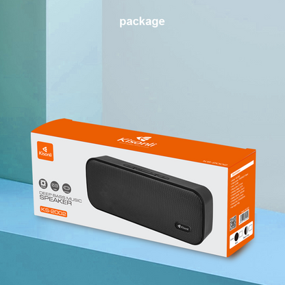 Kisonli KS-2002 USB Multimedia Speakers – Stereo Computer Speakers with Bass – Portable USB Powered Speaker for PC, Laptop, Desktop