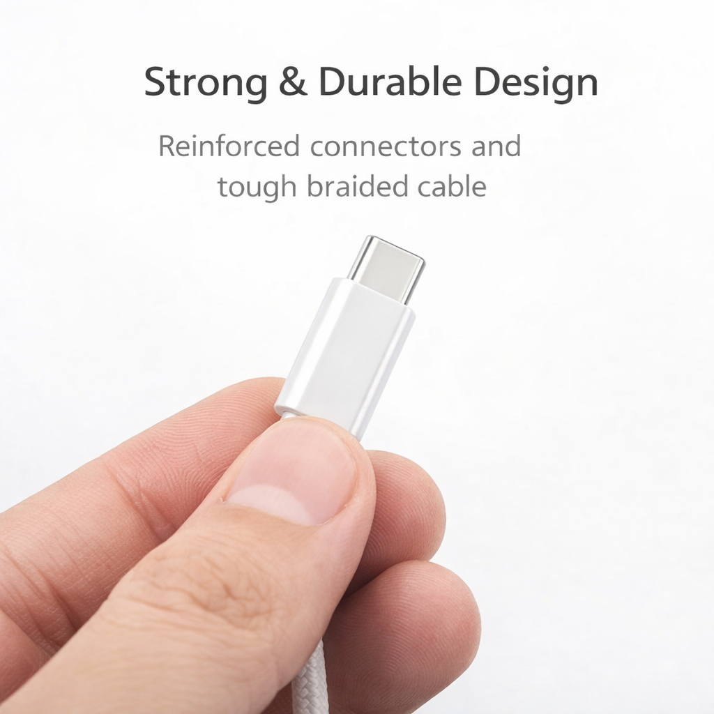 Apple USB-C to USB-C Cable (Original) – Fast Charging Type-C Cable – High Speed Data Transfer –Durable Premium Quality